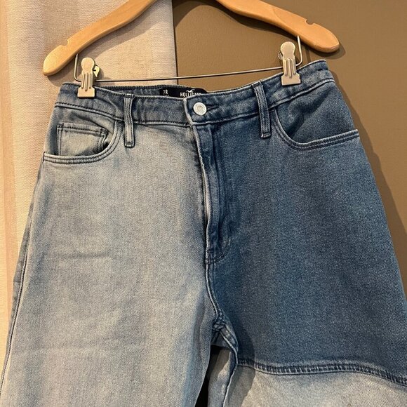 Retro Look, Ultra High Rise Dad-Jeans from Hollister, Patchwork, Size 7R - Picture 3 of 6